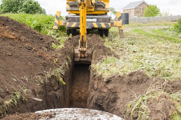 Drainage Trench Installation in Wentzville