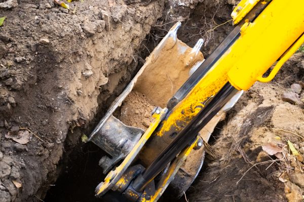 Downspout Trenching in Wentzville
